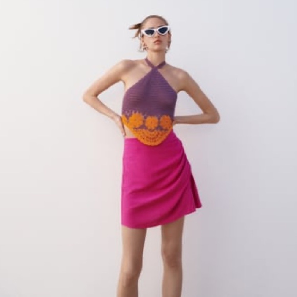 Barbie Pink Skirt w Embellished Waist